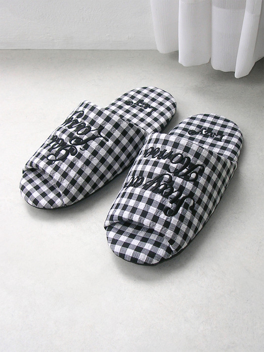 Dorothy Gingham Check Room Shoes (4color)