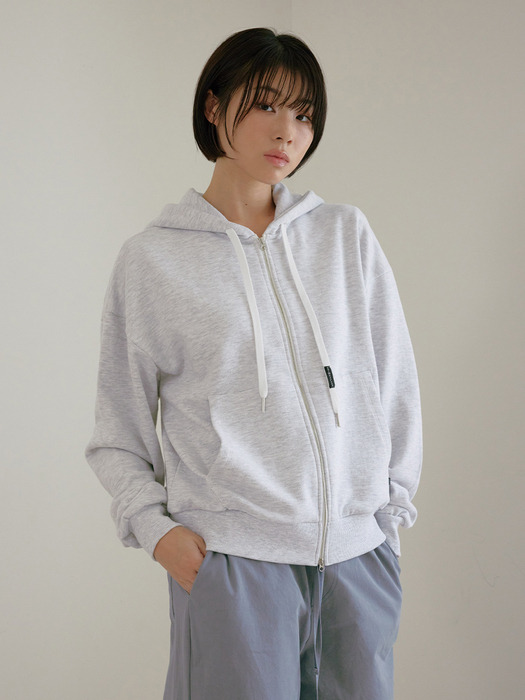 D. BASIC COTTON HOODIE ZIP-UP - 4 COLOR