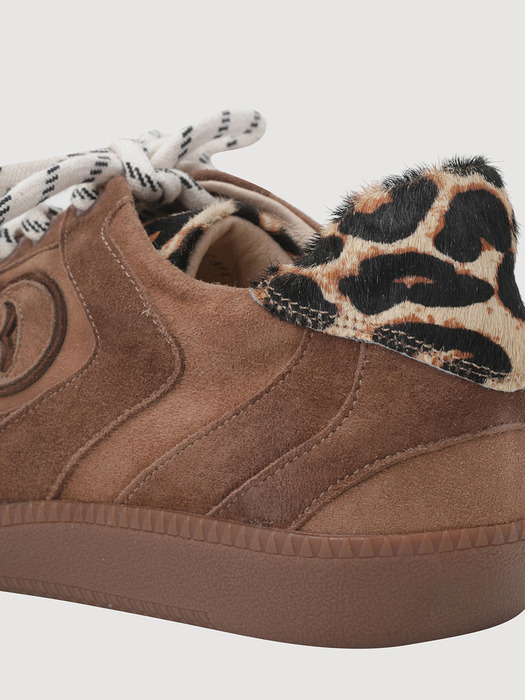 Leopard Suede Mix Sneakers_LK1CW24330CMX