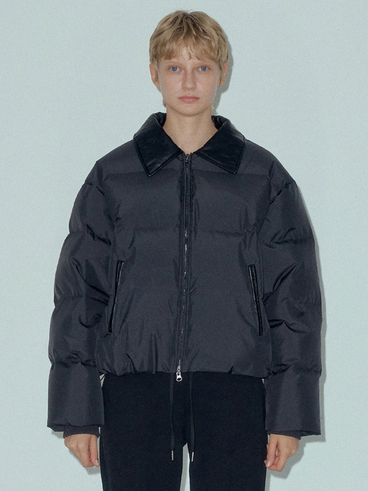 Work Duck Down Puffer Jacket_CTP804(Charcoal)