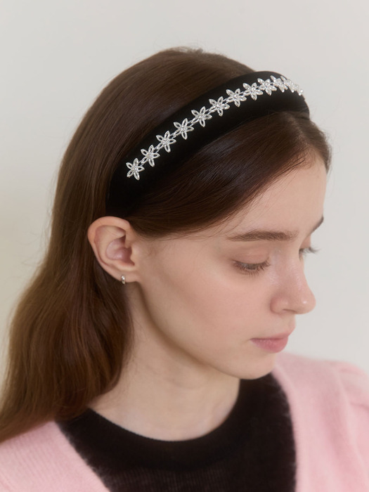 TWINKLE VELVET HAIRBAND_BLACK