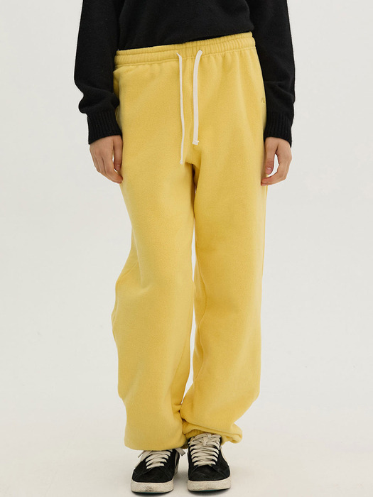 Fleece Jogger Pants_Yellow