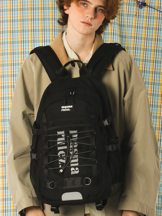 Sporty mesh backpack_Black