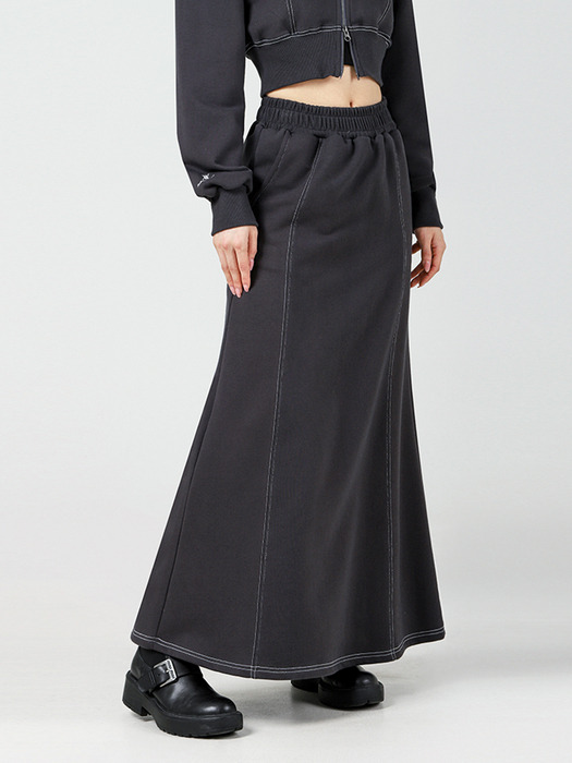 スカート AVANDRESS Rora Stitch Maxi Skirt 3COL AD43SK09 어반드레스]Rora Stitch Maxi Skirt - 3COL