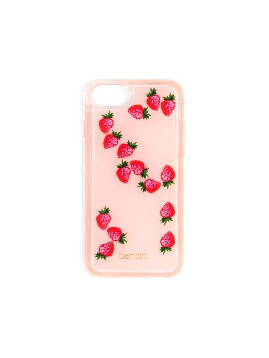 FLOATING ICONS IPHONE CASE - STRAWBERRY_[fits iphone 6, 7, 8] 아이폰케이스