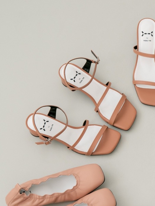Meringue sandals 3cm / YY9S-S29 Apricot