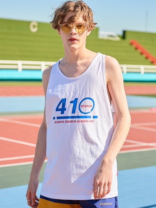 NUMBERLOGO SLEEVELESS_WHITE