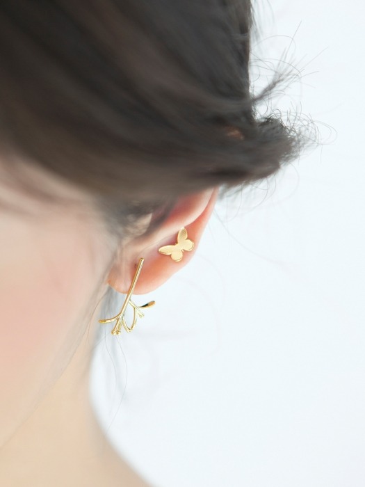 butterfly earrings (2colors)