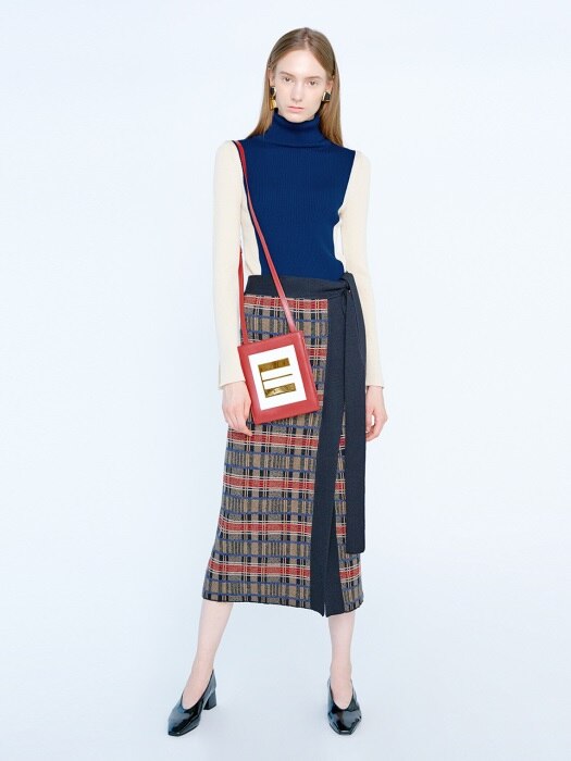 KAHLER Pattern Wrap Long Skirt Multi