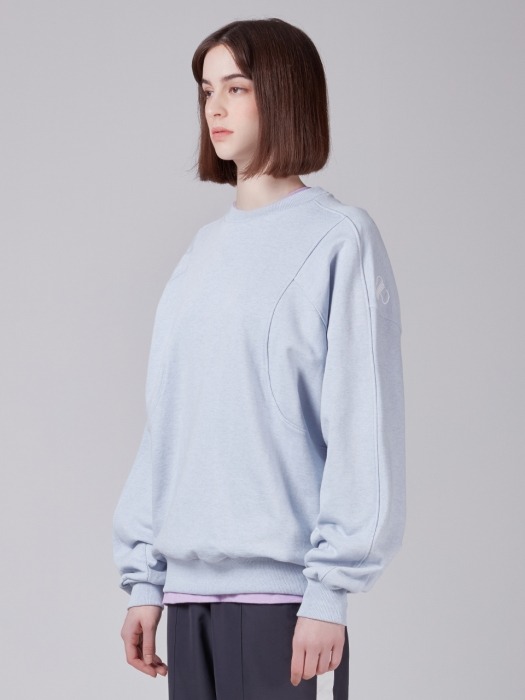 Unisex Embroidered Sweatshirt ZOC_02_M.BLUE_MEDIUM