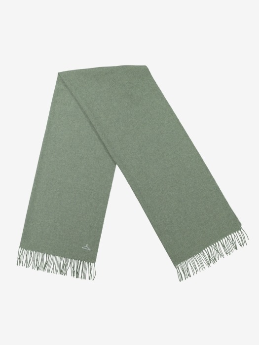 [UNISEX] 19FW DIPPER SOLID CASHMERE SCARF LODEN GREEN