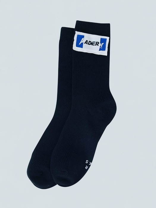 Rivet label socks Noir