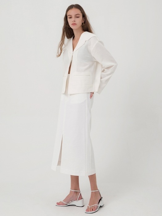 Linen Short Jacket  - 3colors
