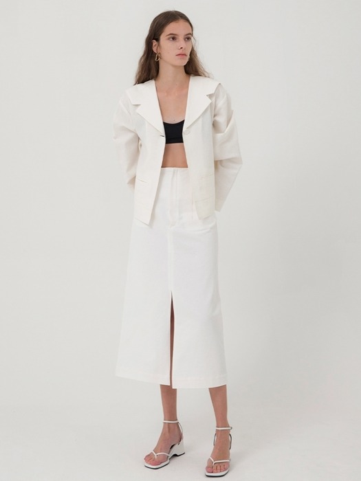 Linen Short Jacket  - 3colors