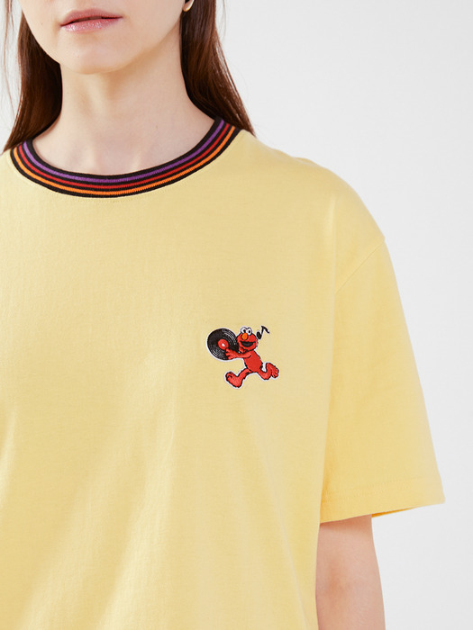 [SM20 SV X Sesame Street] Neck Point T-Shirts(Yellow)