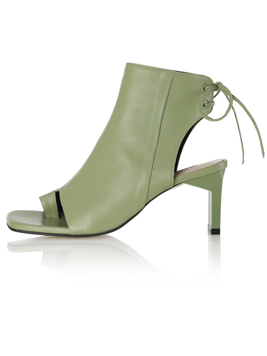 Boon Open Toe Boots / B554 Olive