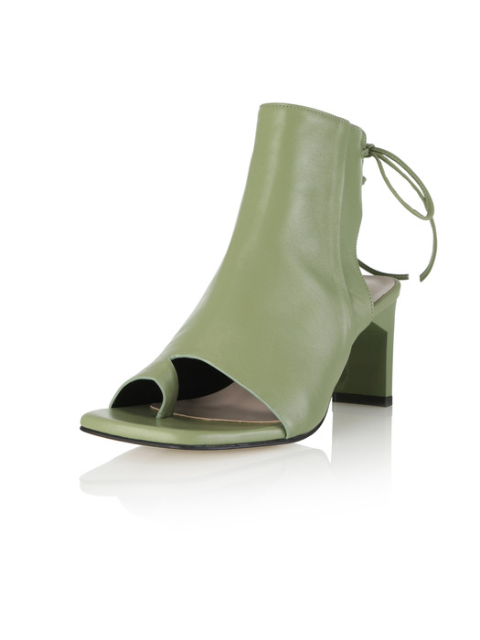 Boon Open Toe Boots / B554 Olive