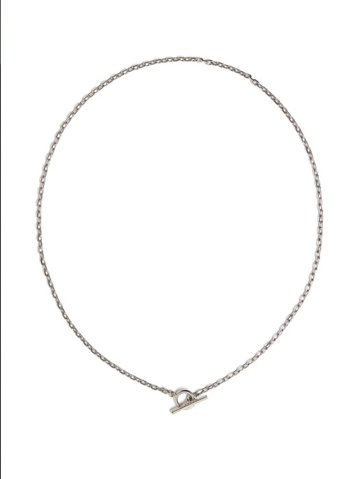 TOGGLE CHAIN NECKLACE_Silver