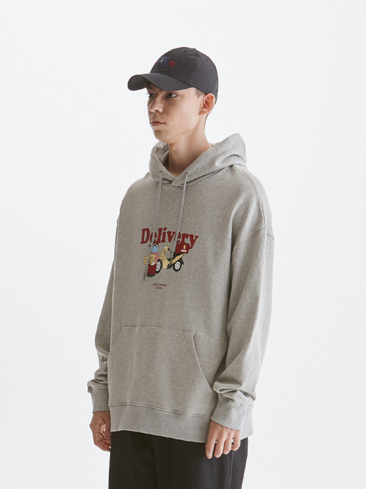 DELIVERY FROG HOODIE GY