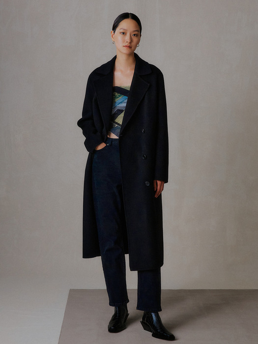 CASHMERE DOUBLE HANDMADE COAT_BLACK