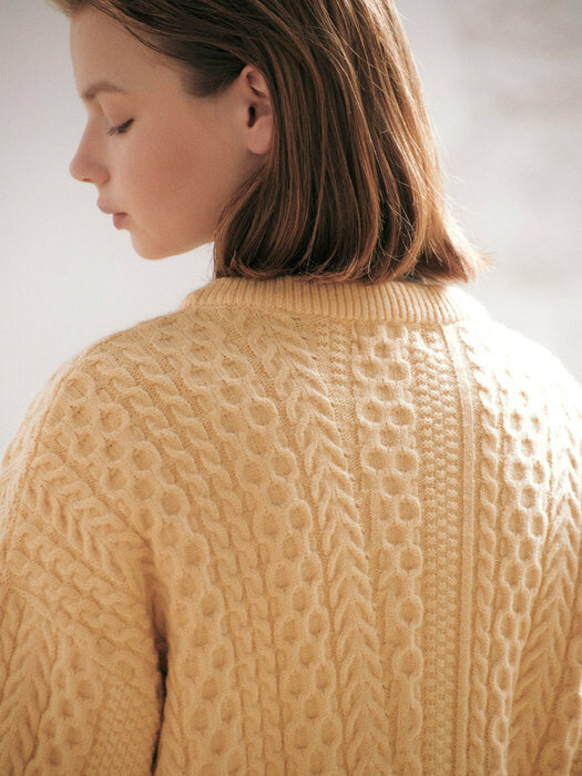 Maty Cable Knit_Yellow