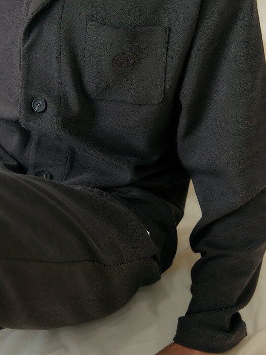 Men`s Charcoal Premium French terry loungewear