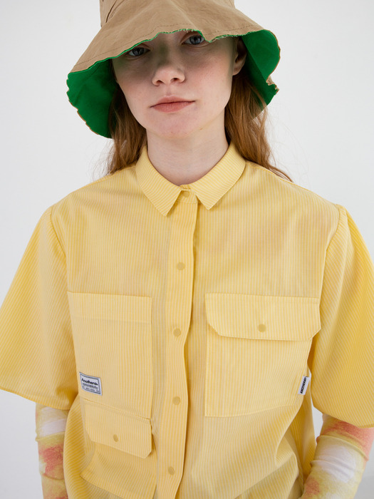 Stripe Pocket Shirt [Yellow]