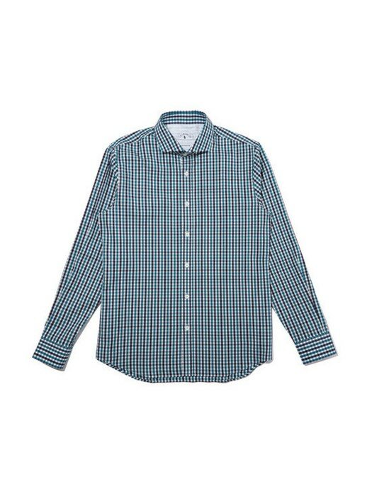 two-tone gingham check dress shirt_CWSAS20126BUX