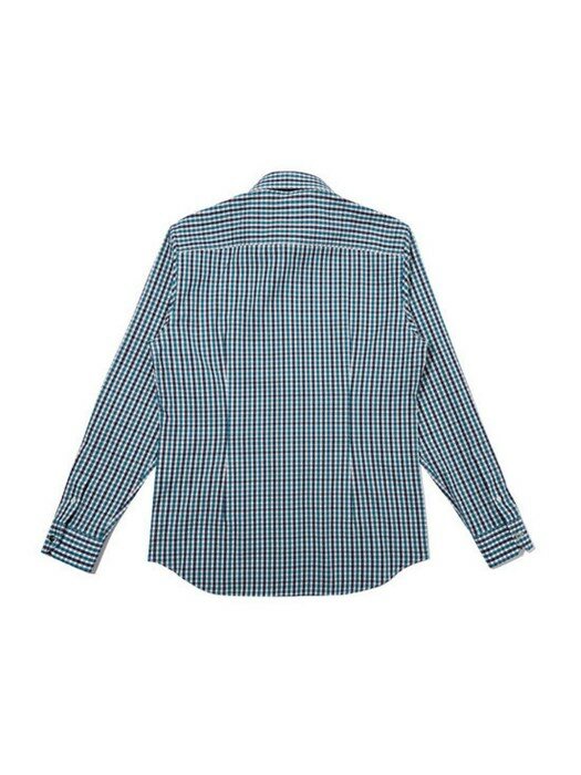 two-tone gingham check dress shirt_CWSAS20126BUX