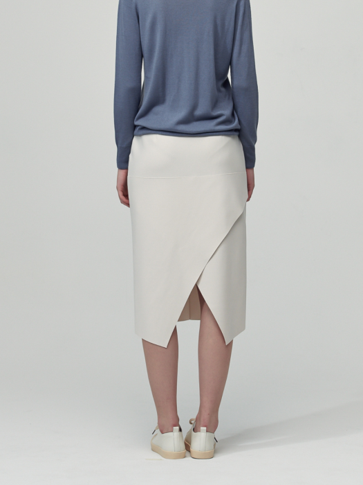 Comfort Pocket Bendig Skirt_Ivory