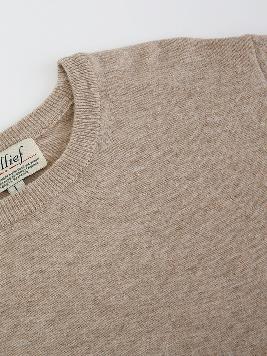 Essential Crew neck Knit (Oatmeal)