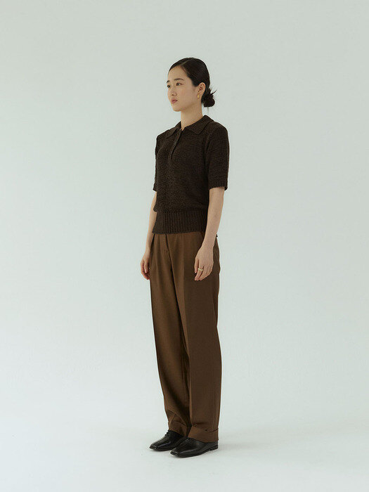 Fusilli Knit [ Brown ]