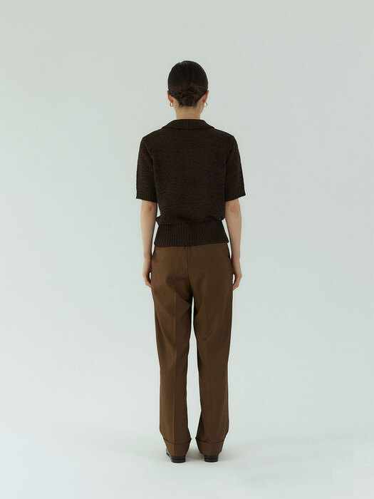 Fusilli Knit [ Brown ]