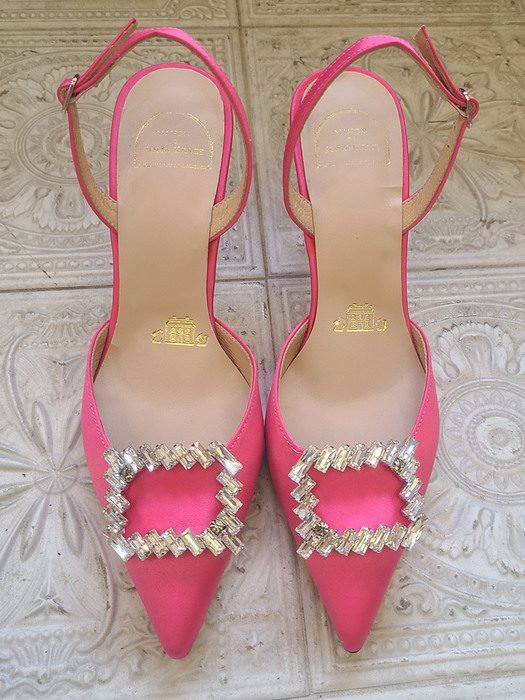 Angela Spring Slingback(Hot Pink)