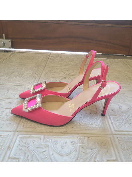 Angela Spring Slingback(Hot Pink)