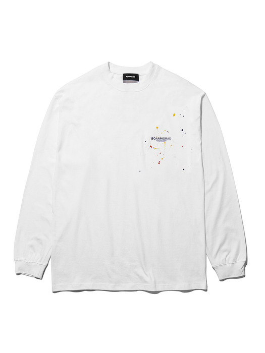 hand painting long sleeved white