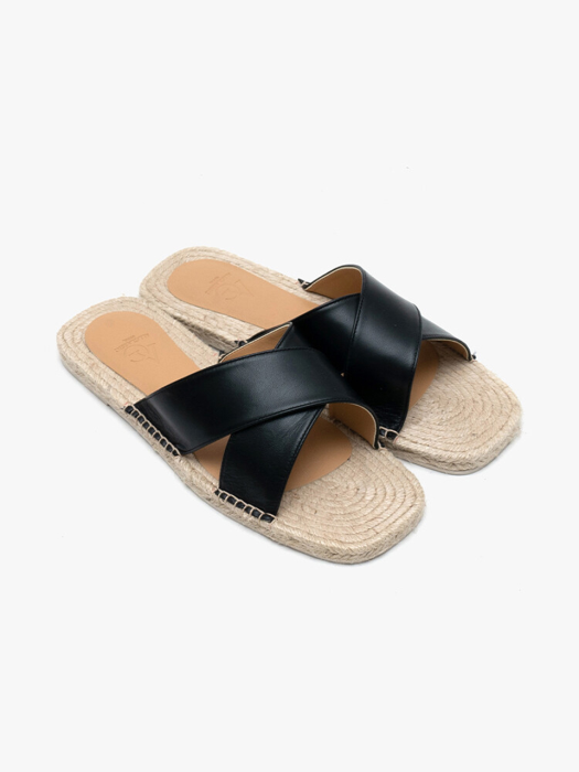 ALC061 Espadrille_Slipper Black_sheep