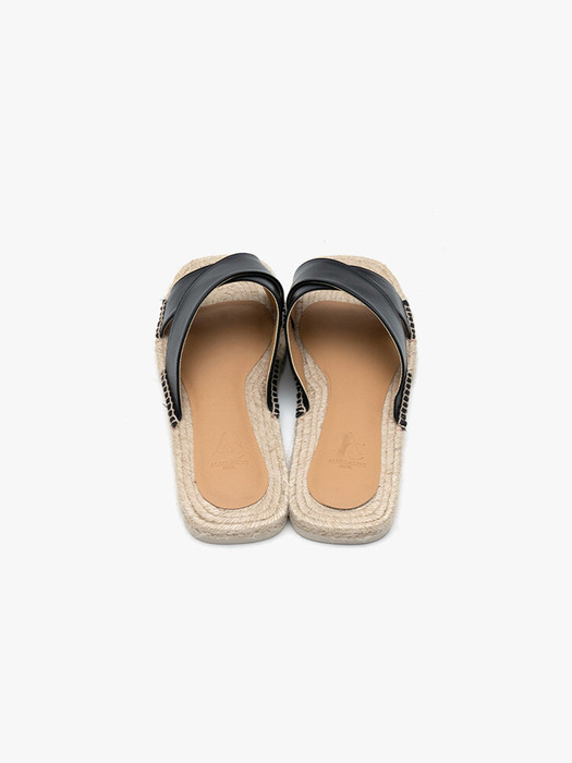 ALC061 Espadrille_Slipper Black_sheep