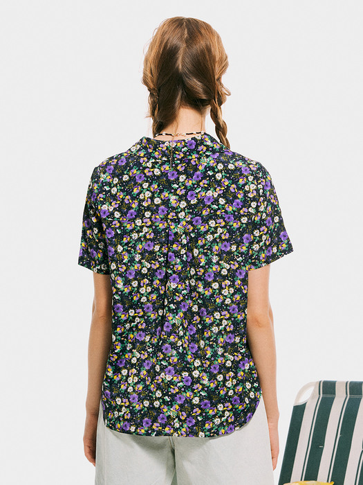 Floral Shirts _ Navy