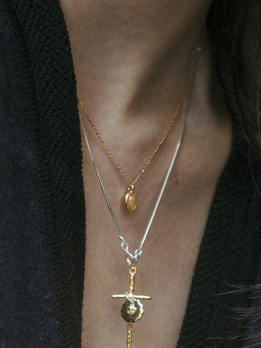 Petit gem necklace (aventurine)