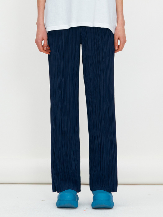 Crease band pants - Navy