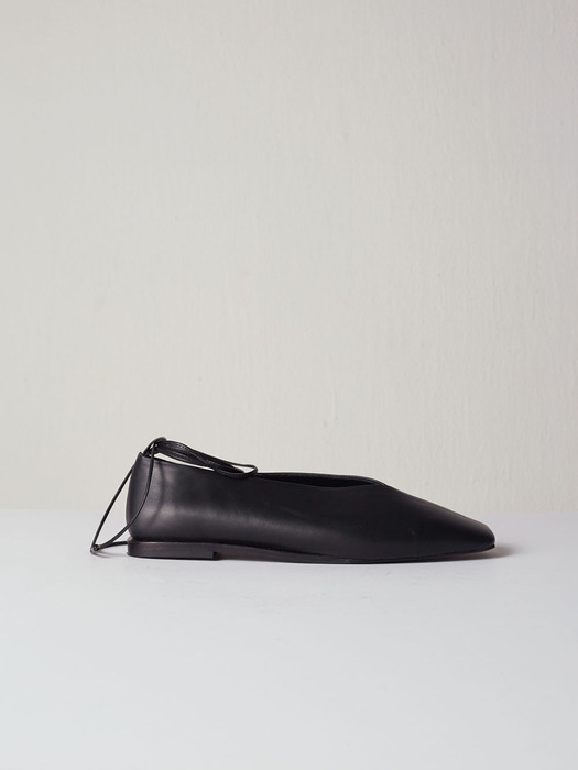 Emma Flat Leather Black