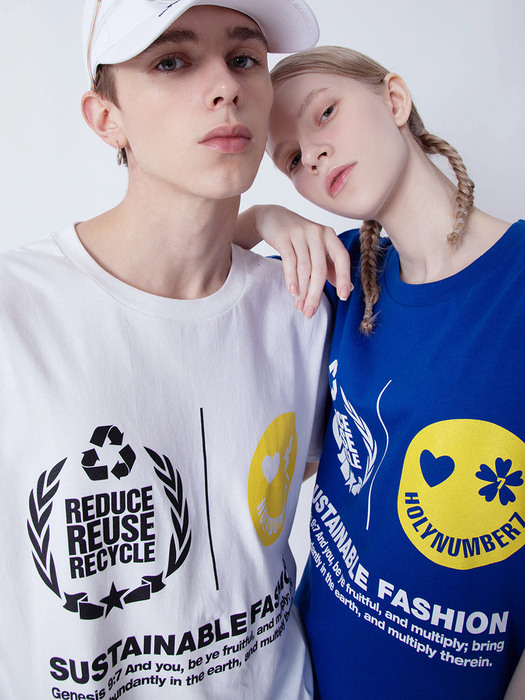 SUSTAINABLE FASHION CAMPAIGN 1/2 T-SHIRT_WHITE