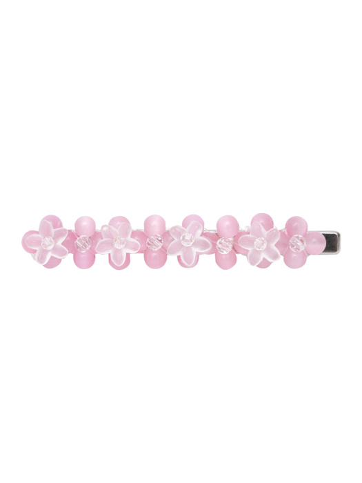 Garden Beads Barrette (Pink)