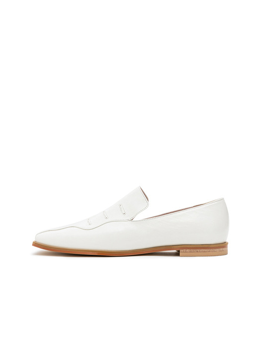mare loafers - lily white