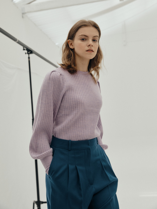Puff Sleeve Pullover LAVENDER (JYSW1D920V1)