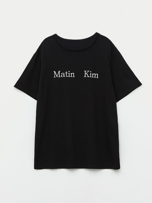 MATIN KIM LOGO T-SHIRT IN BLACK