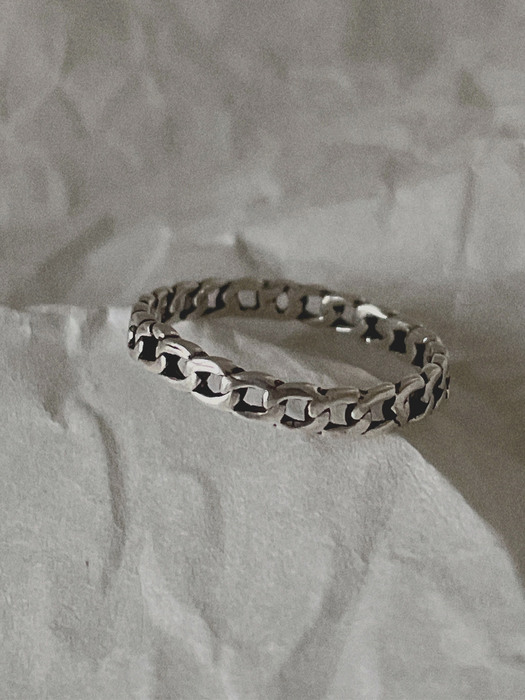 silver925 mini chain ring