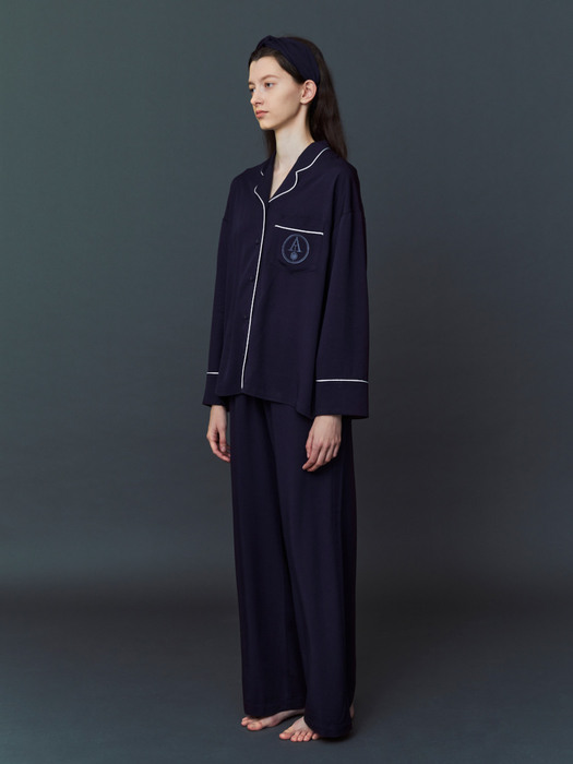 CLASSIC ROUND PAJAMA SET_midnight