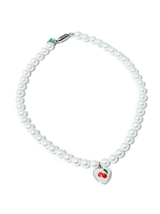 CHERRY HEART PEARL NECKLACE #54